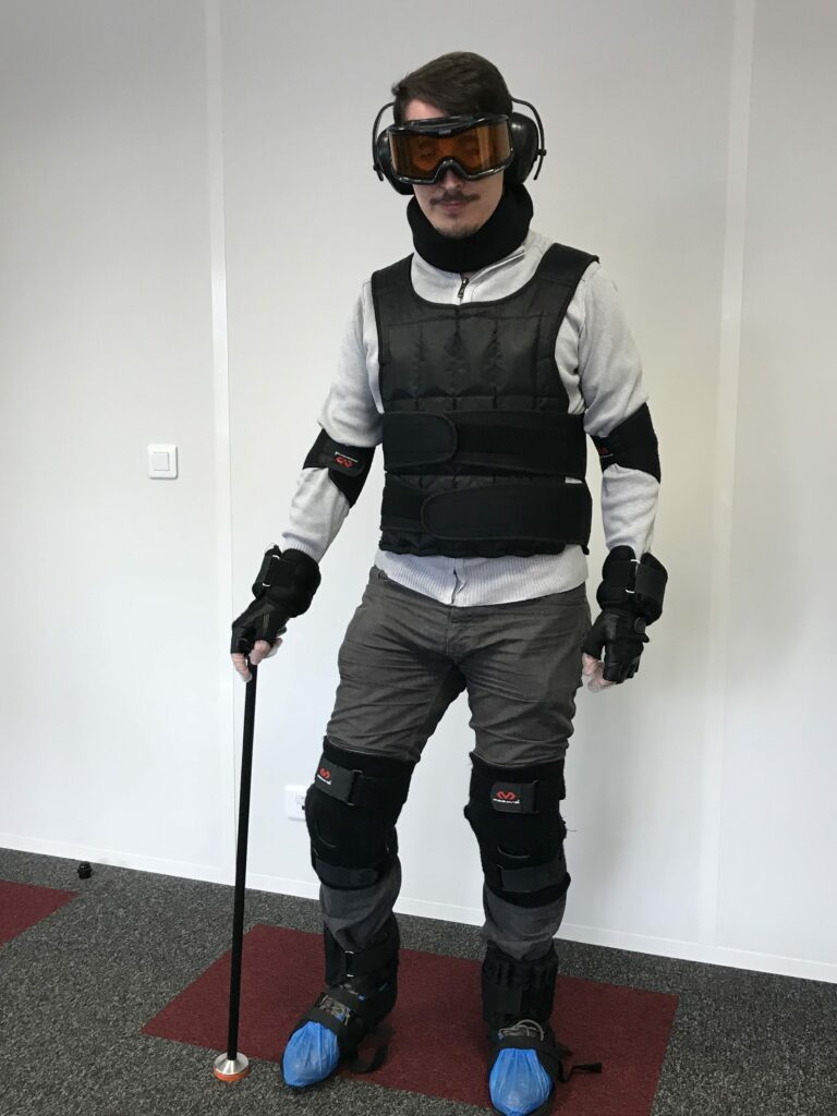 photo d'un simulateur de vieillissement